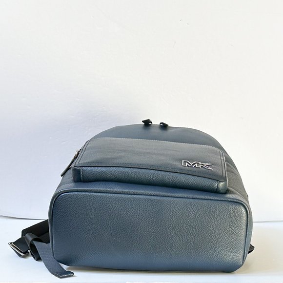 Michael Kors Cooper Large Commuter Leather Backpack Navy Blue main image 7